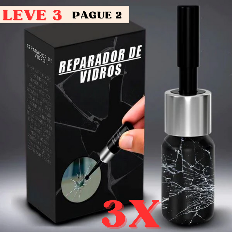 Fluido Reparador de Vidros e Telas Trincadas ou Quebradas