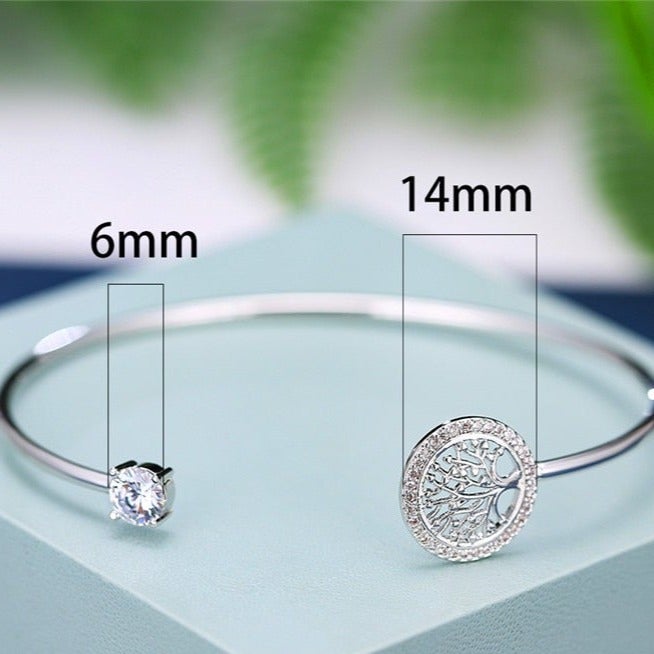 Bracelete Árvore da Vida com Cristais de Zircônia - Gazolli Store